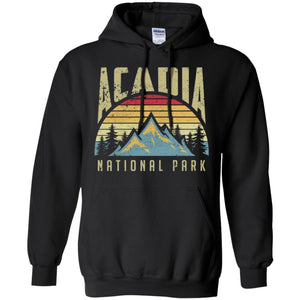 Acadia National Park Maine Mountains Retro Men T-shirt