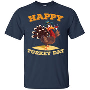 Happy Turkey Day Funny Thanksgiving Wine Men T-shirt