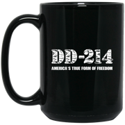 DD-214 Freedom Design for Men and Women Veterans Coffee Mug, Tea Mug