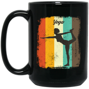 Yoga Retro 70s Vintage Yoga Coffee Mug, Tea Mug