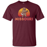 Missouri Bluegrass Banjo Bear Funny Retro Men T-shirt