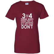 3 out of 4 Teens Women T-Shirt