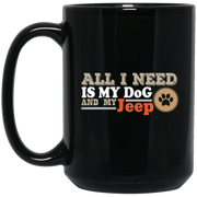 Jeep and Dog lovers Coffee Mug, Tea Mug