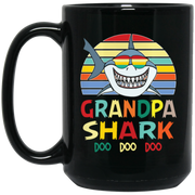 Retro Vintage Grandpa Shark Tshirt Coffee Mug, Tea Mug