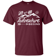 AND SO THE ADVENTURE BEGINS Men T-shirt