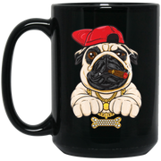 Funny Cartoon Hip Hop Pug Dog Coffee Mug, Tea Mug