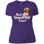 Grandpa Grand PAW, Pug Dog Gift Idea Best Ever Women T-Shirt