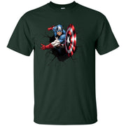 Captain America 3D Art Men T-shirt