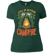 Camping Fire, Camp Fire Outdoor Women T-Shirt