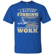 Fishing Rod Hook Fisherman Men T-shirt