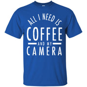 Coffee & Camera – Photography Gift Men T-shirt