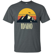 Idaho Retro Vintage State Mountain Sunset Men T-shirt