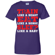 Train Like A Beast Eat Like A Horse Women T-Shirt