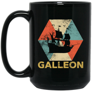 Vintage Polygon Galleon Coffee Mug, Tea Mug