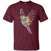 Hummingbird Watercolor Graffiti Men T-shirt