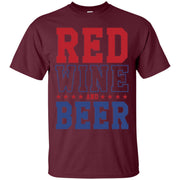 Fourth Of July Red Wine And Beer Slouchy Tee Of Ju Men T-shirt