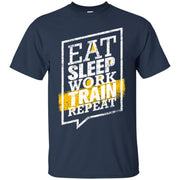 EAT SLEEP TRAIN WORK REPEAT Men T-shirt