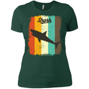 Shark Retro 70s Vintage Sea Animal Women T-Shirt