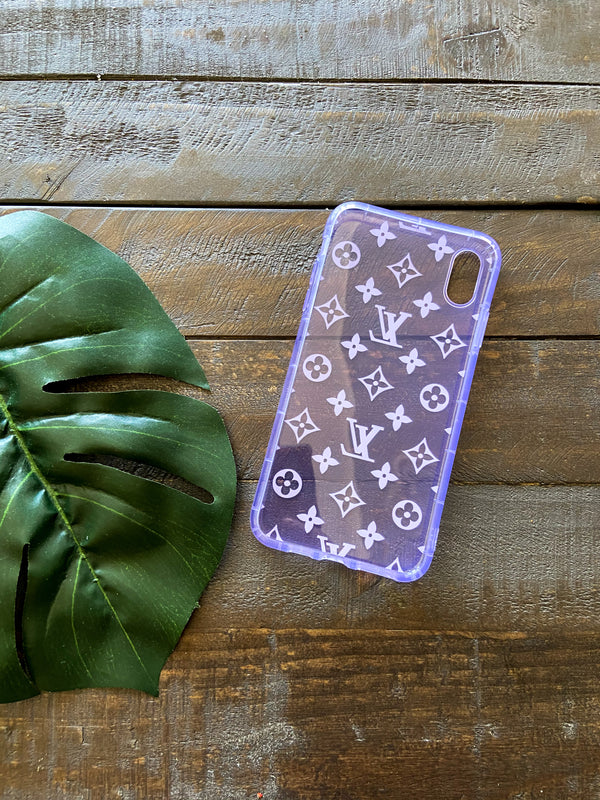 Louis Vuitton Neon iPhone XR Clear Case