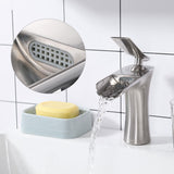 Aquaterior Bathroom Sink Faucet 1-Handle 6.5"H Brushed Nickel