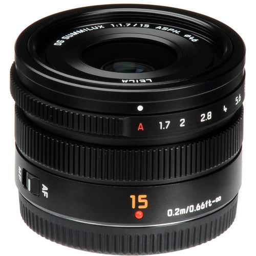 Panasonic Leica DG Summilux 15mm f/1.7 ASPH. Lens