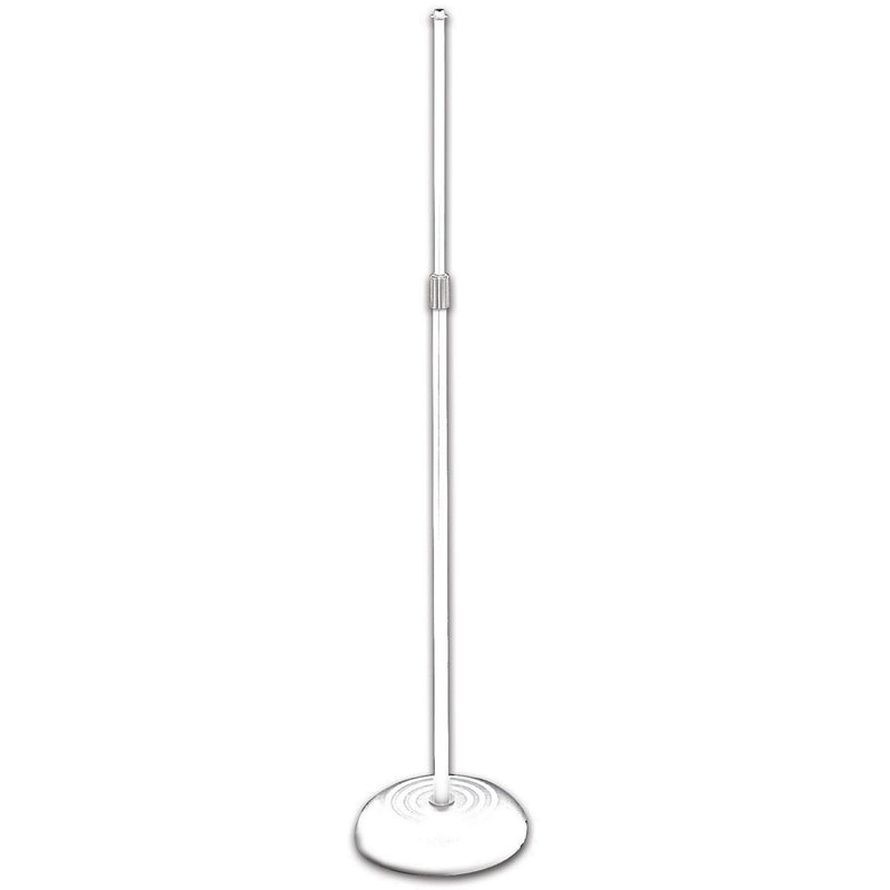 On-Stage MS7201QTRW Quarter-Turn Round Base Mic Stand - White