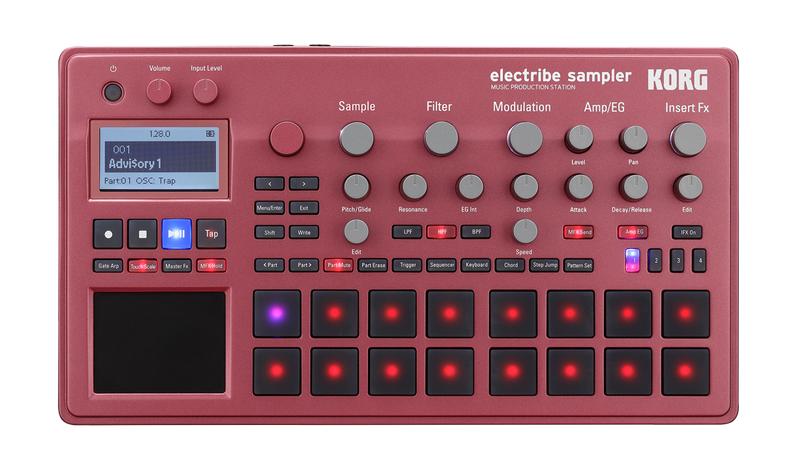 Korg ELECTRIBE 2S Rd Sampler Music Production Station With V20 Software  (Red)