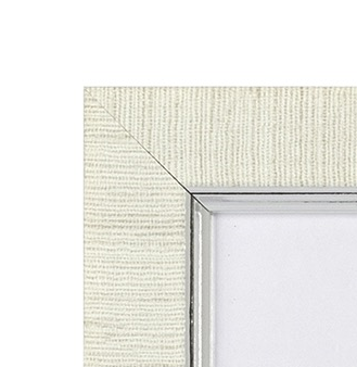 Unmounted Textured White Picture Frame