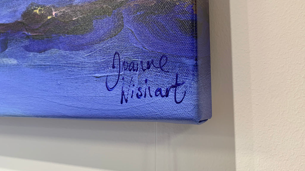 Signature on a canvas wall art print