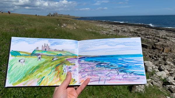 Sketching the Northumberland Coast