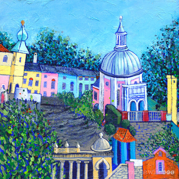 Portmeirion painting of North Wales