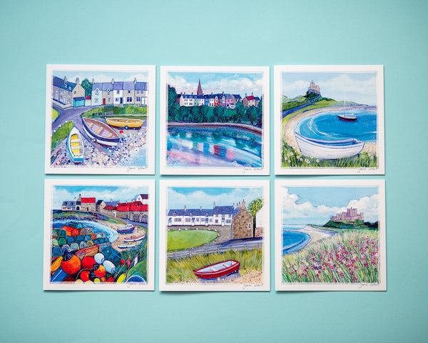 A collection of 6 greetings cards of the north East of Englands most famous landmarks.  