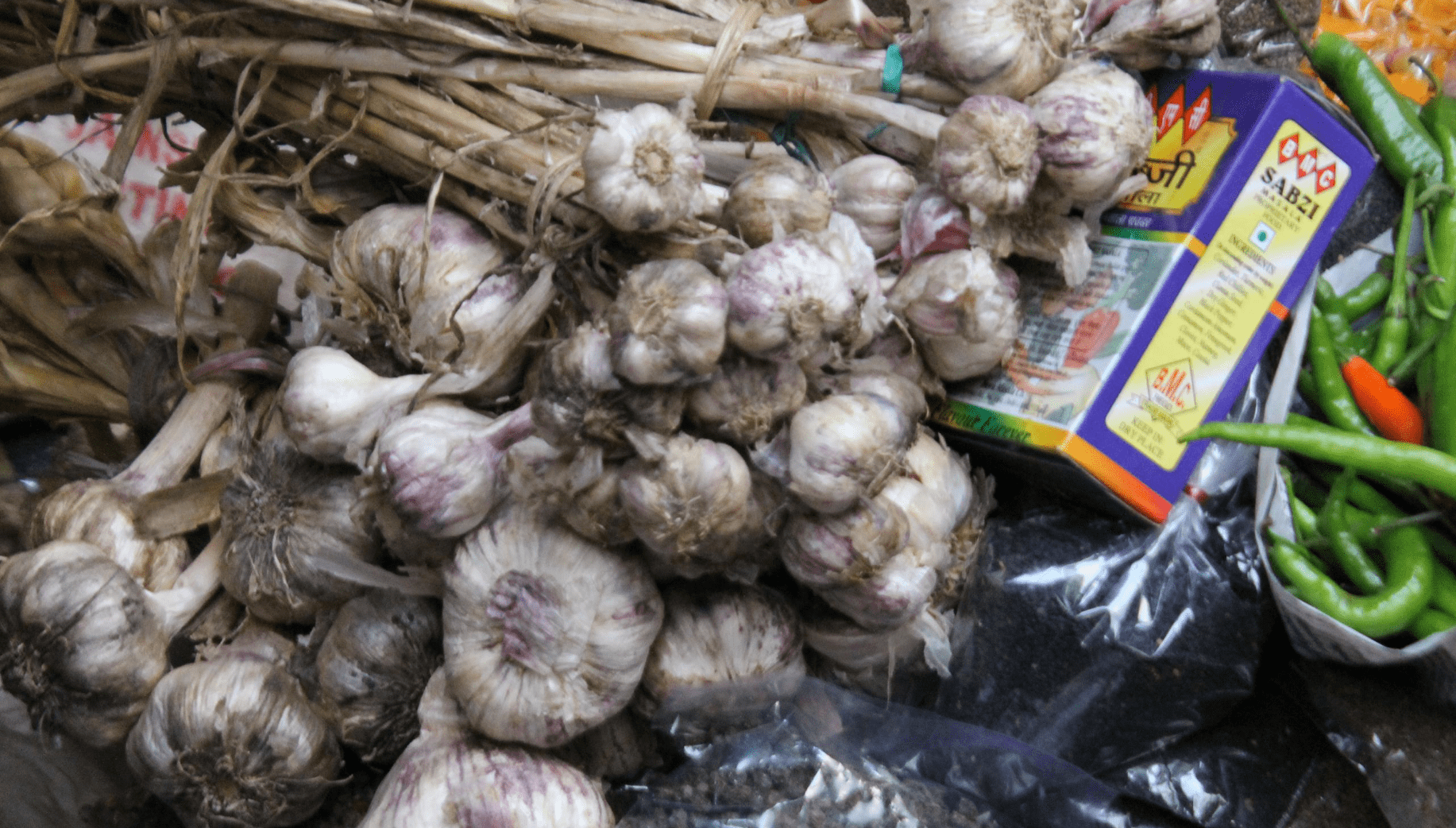 Recambole Garlic grown in Meghalaya