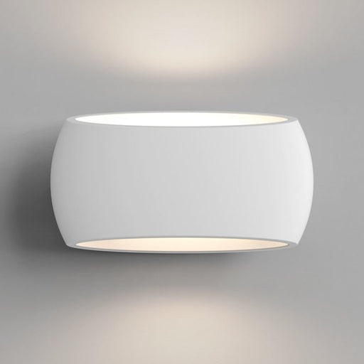 Astro Lighting Pella 325 Minimalist Wall Light In White Plaster Finish  1315001 - Lighting from The Home Lighting Centre UK