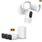 Eufy 2K Floodlight Camera - White & EufyCam 2 Pro - 3 Cam Kit with HomeBase 2