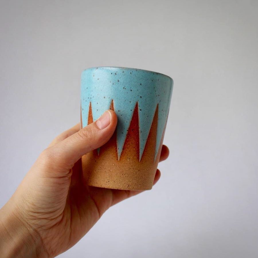 Turquoise Burst Tumbler