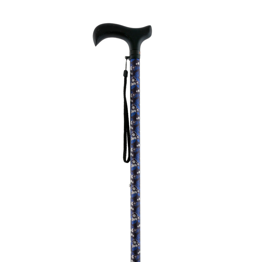 Folding Adjustable Walking Stick - various sizes and colours