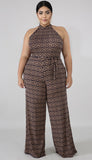 Plus Size Floral Print Sexy Jumpsuits XL-4XL