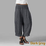 Loose Casual Cotton Linen Wide Leg Pant