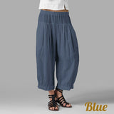 Loose Casual Cotton Linen Wide Leg Pant