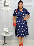 Polka Dot Plus Size Dress