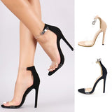 Transparency Sandals High Heel Women's Shoes