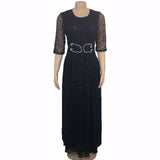 Sequins Sexy Party Wedding Robe Evening Long Dress L-3XL