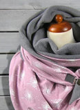 Pink Casual Warm Scarves Shawls