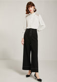 Loose Wide-leg Pants Black Pants