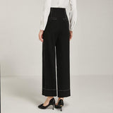 Loose Wide-leg Pants Black Pants