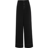 Loose Wide-leg Pants Black Pants