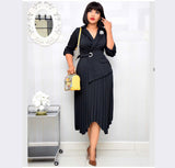 Plus Size Ruffles OL Style Dress