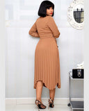 Plus Size Ruffles OL Style Dress