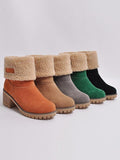 Chunky Mid Calf Winter Snow Boots